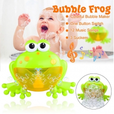 [READY STOCK] Frog Crab Bubble Maker Bath Toy for Kid Automatic [Crab] [Frog]